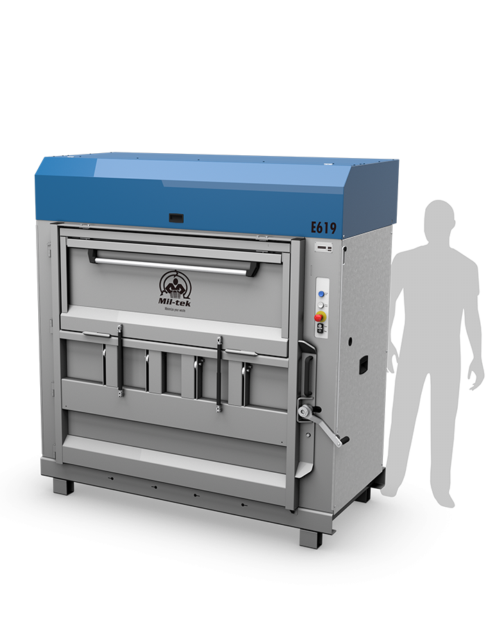 E619 Pressa rifiuti Elettrica di grandi dimensioni